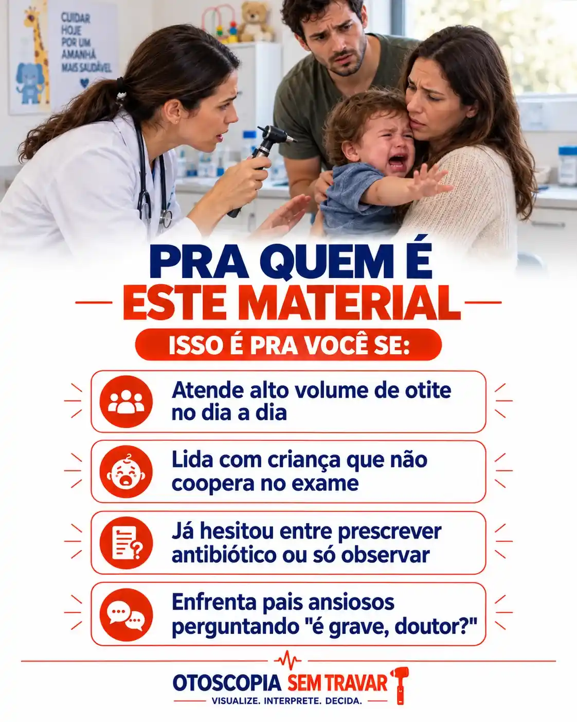 De achado otoscópico confuso para resumo visual — Otoscopia Sem Travar